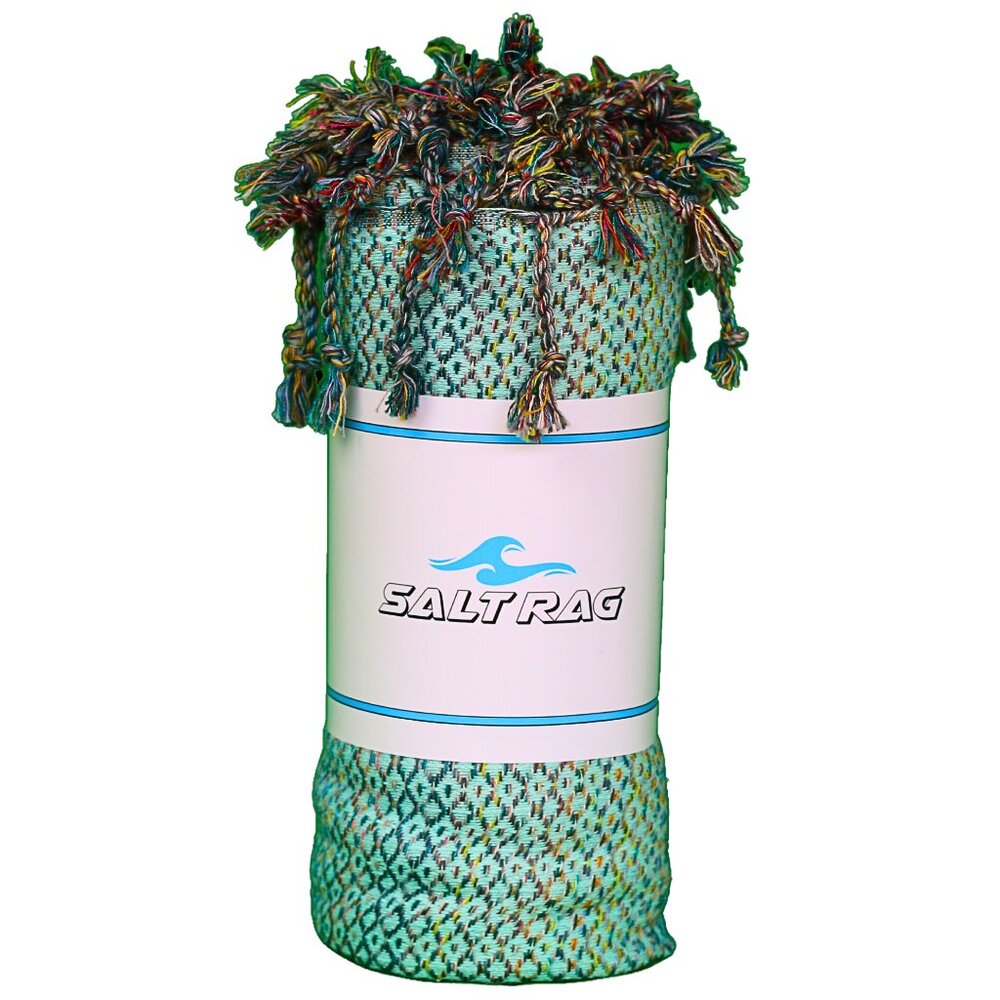 Salt Rag Beach Towel - "Mint Hippie Rag" [Sand Free Turkish Beach Towel]